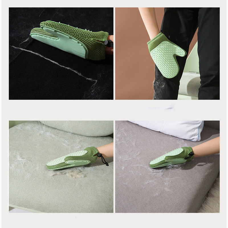 Gants de Massage en Silicone et Brosse Anti-Pellicules pour Animaux | Pet Hygiene Shop