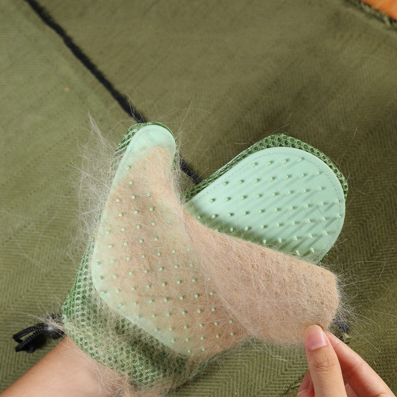Gants de Massage en Silicone et Brosse Anti-Pellicules pour Animaux | Pet Hygiene Shop